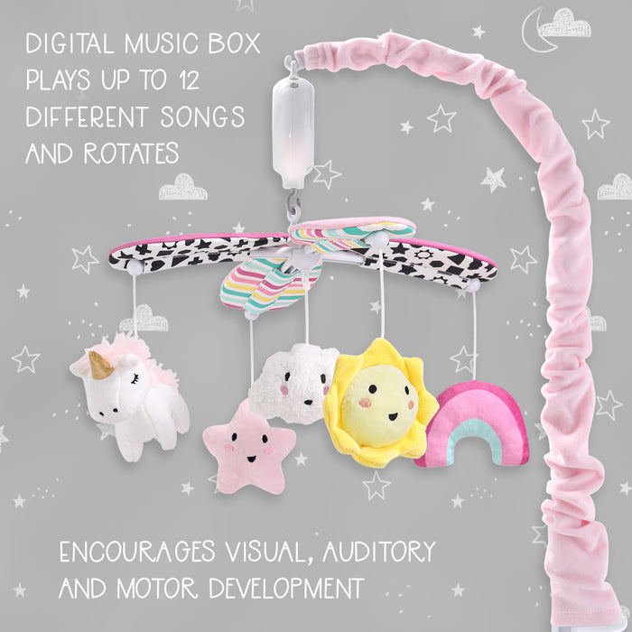 The Peanutshell Pink Look Up Musical Mobile