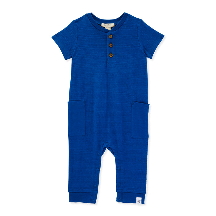 Burt's Bees Baby Dotted Jacquard Pocket Jumpsuit