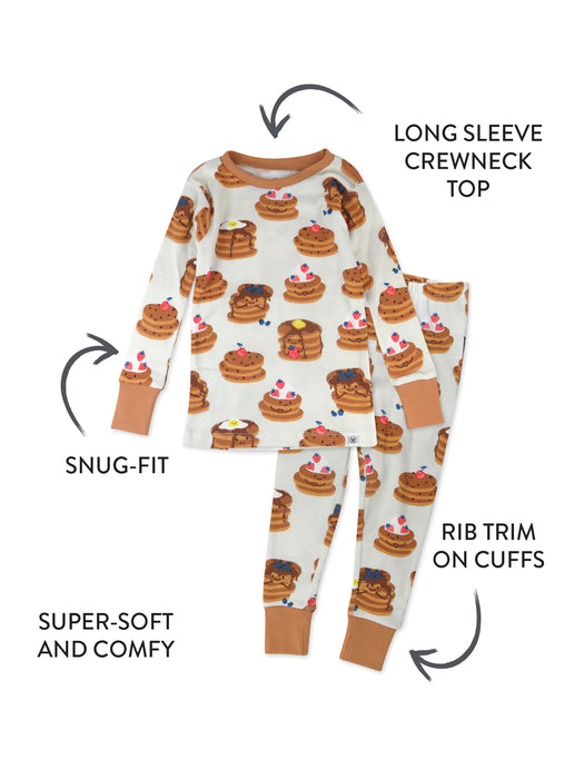 Honest Baby Clothing 2-Piece Organic Cotton Pajama, Stacked