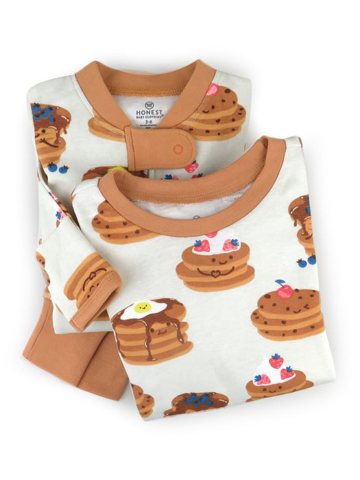 Honest Baby Clothing 2-Piece Organic Cotton Pajama, Stacked