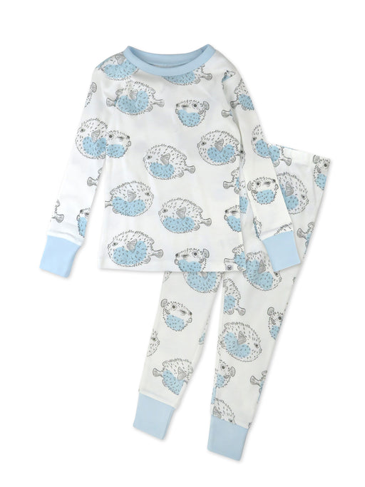 Honest Baby Clothing 2-Piece Organic Cotton Pajama, Blow Fish