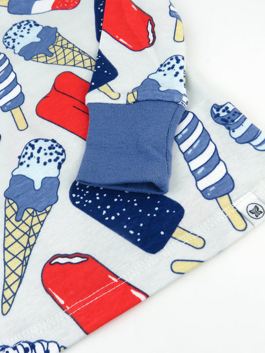 Honest Baby Clothing 2-Piece Organic Cotton Pajama, Ice Cream