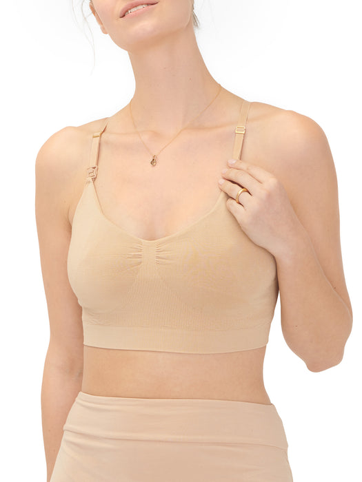 HATCH Collection Essential Maternity Wireless Pumping and Nursing Bra Sand