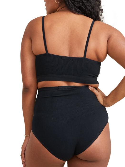 HATCH Collection Maternity Seamless Belly Brief Black