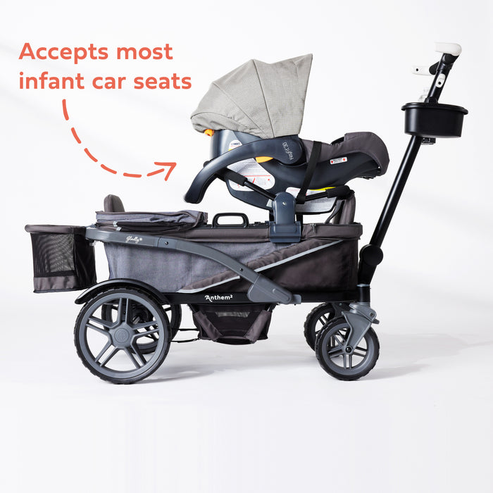 Gladly Family Anthem4 Stroller Wagon: Special Edition - Graphite