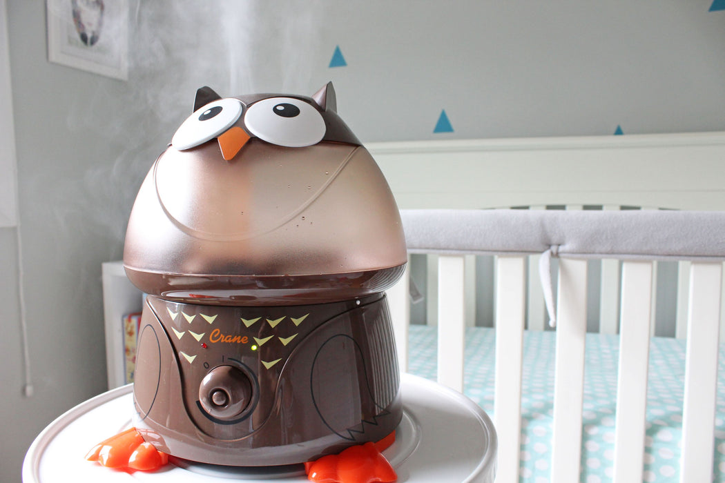 Crane Baby Adorable Owl Ultrasonic Cool Mist Humidifier