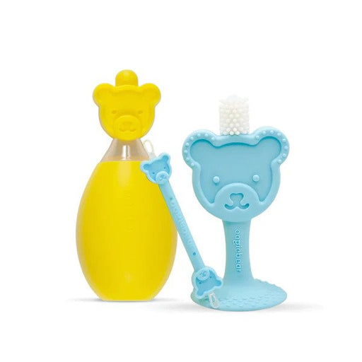 Oogiebear Ear nose and throat bundle (yellow aspirator + toothbrush + booger and earwax picker)