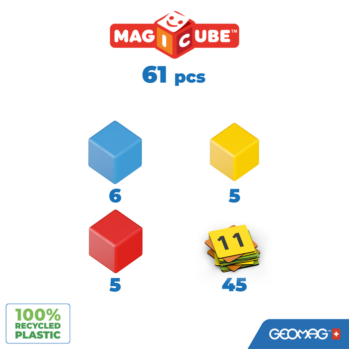 Geomag Magicube Math Building 61 pieces