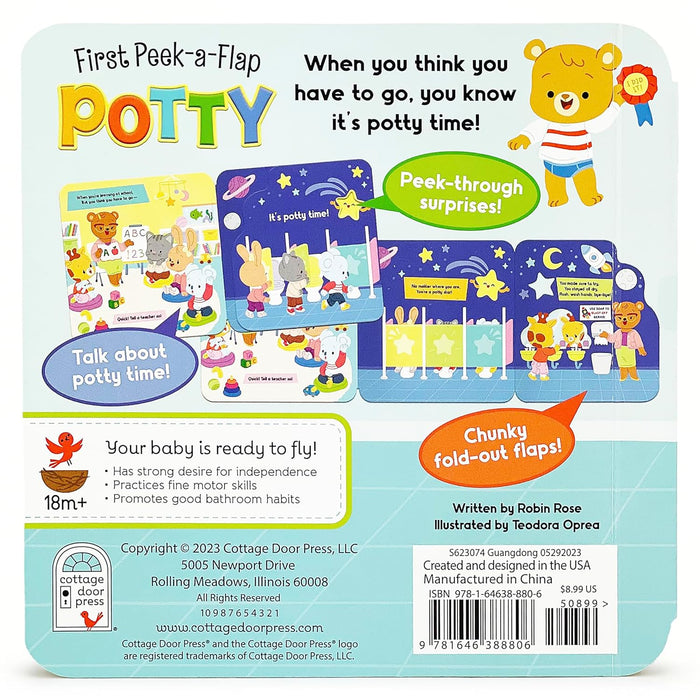 Potty (First Peek-A-Flap) - by Cottage Door Press