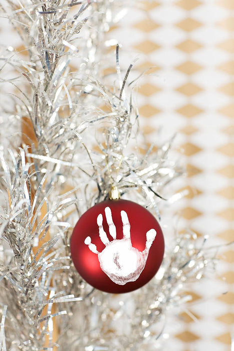 Pearhead Baby Handprint Christmas Ornament Holiday Babyprints Ball Ornament