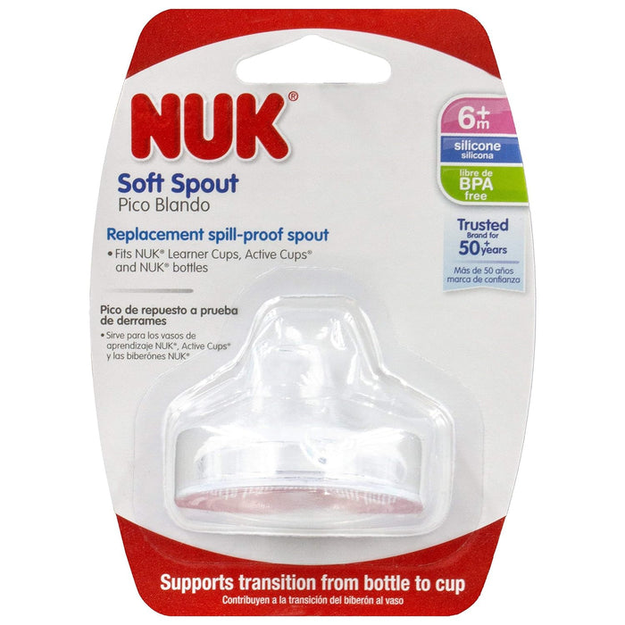 NUK Replacement Silicone Spout  Clear Pack of 1