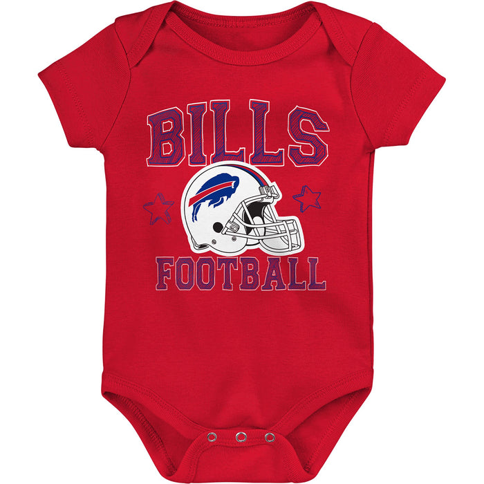 NFL Buffalo Bills 'Born 2 Be' 3-Pack Bodysuit Set