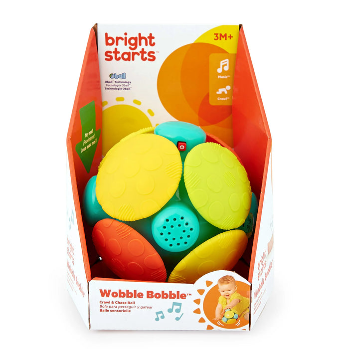 Bright Starts Wobble Bobble Crawl & Chase Baby Activity Ball Toy