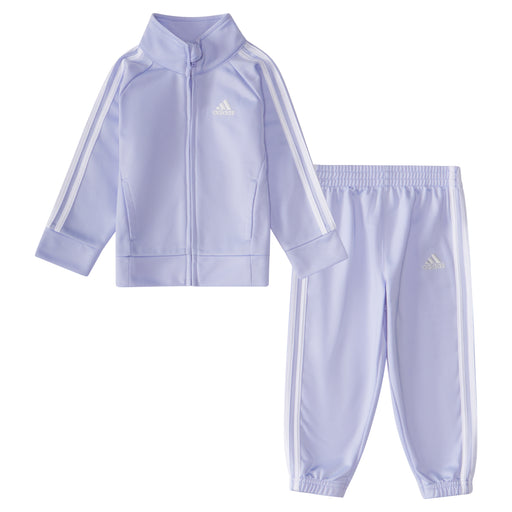 Adidas Girls Tricot Track Suit 2 Piece Set in Purple