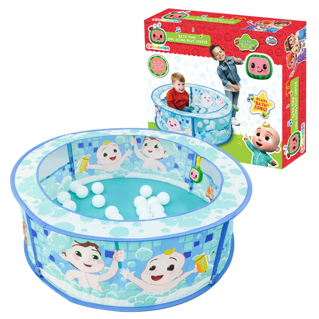 CoComelon Bath Time Sing Along Play Center, Pop Up Ball Pit Tent