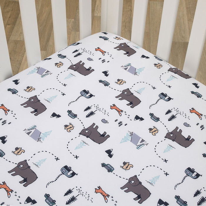 Carter's Woodland Friends Fitted Crib Sheet