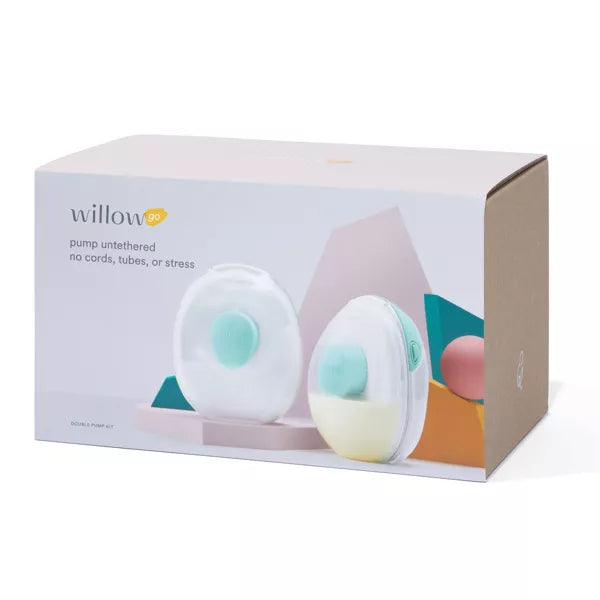 Willow Go Wearable Double Electric Breast Pump Kit
