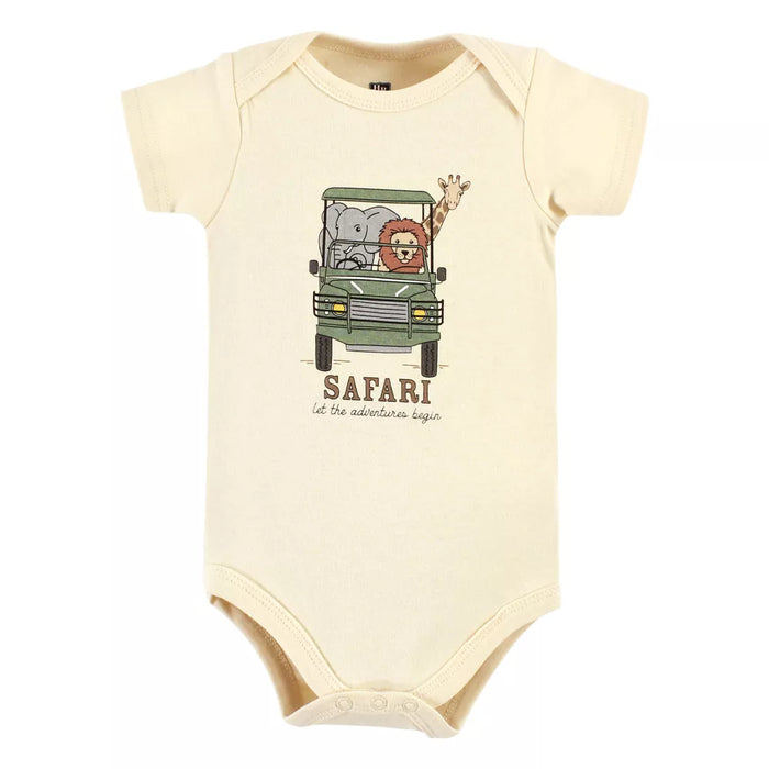 Hudson Baby Cotton Bodysuit and Pant Set, Going On Safari
