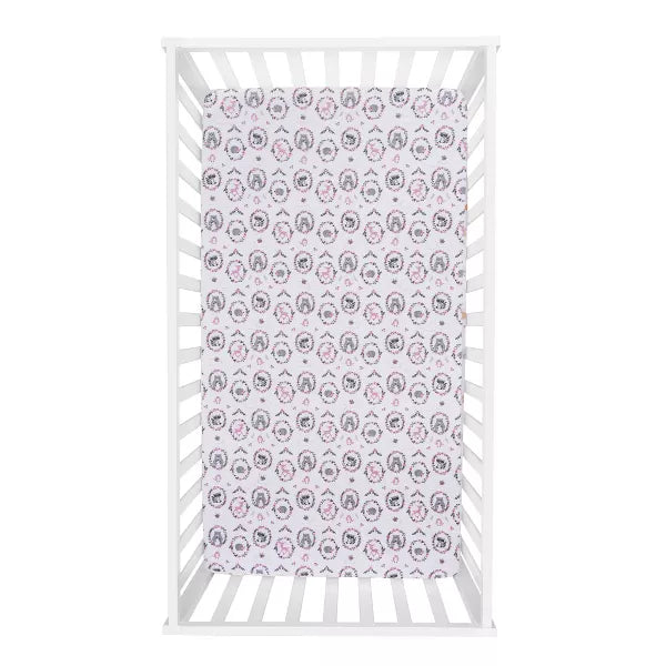 Trend Lab Woodland Portraits Deluxe Flannel Fitted Crib Sheet
