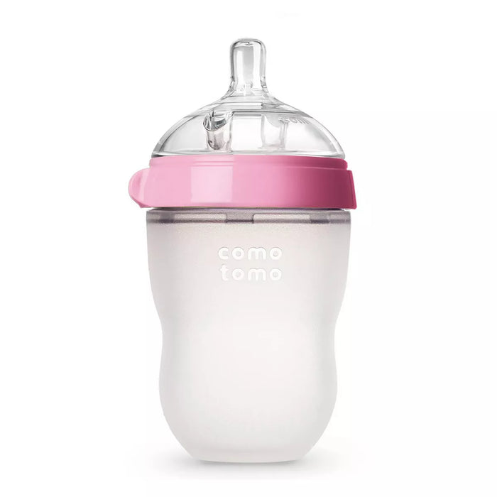 Comotomo Baby Bottle, 8oz, Pink
