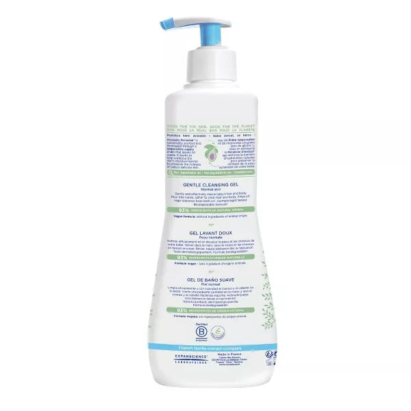 Mustela Gentle Cleansing Gel Baby Body Wash and Baby Shampoo 16 oz