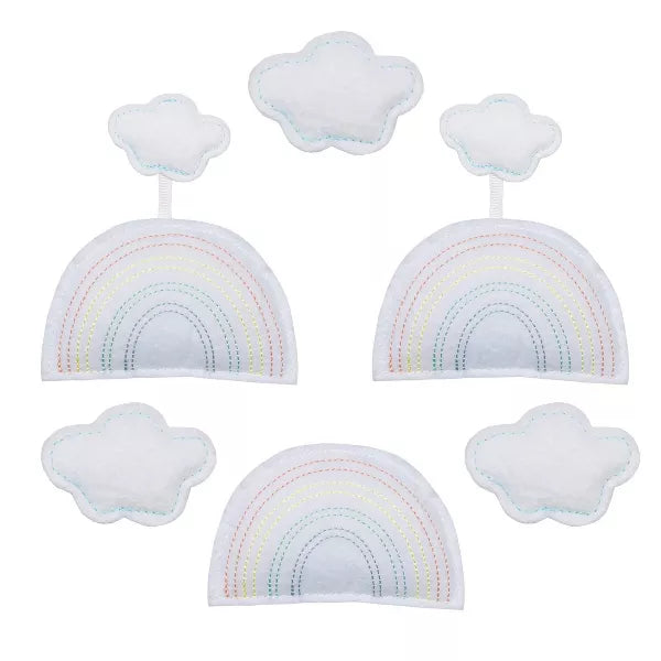 Trend Lab Rainbow Clouds Musical Mobile