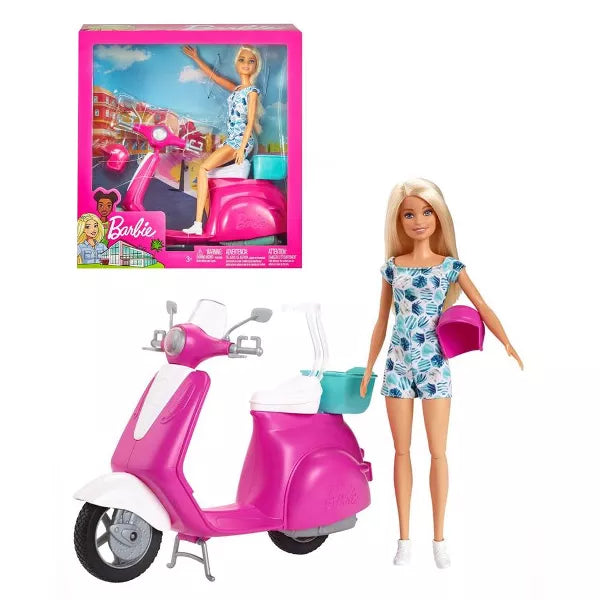 Barbie Doll & Scooter Playset