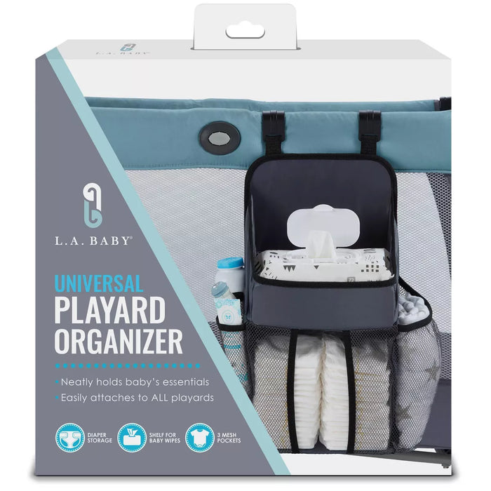 LA Baby Universal Playard Nursery Organizer and Diaper Caddy