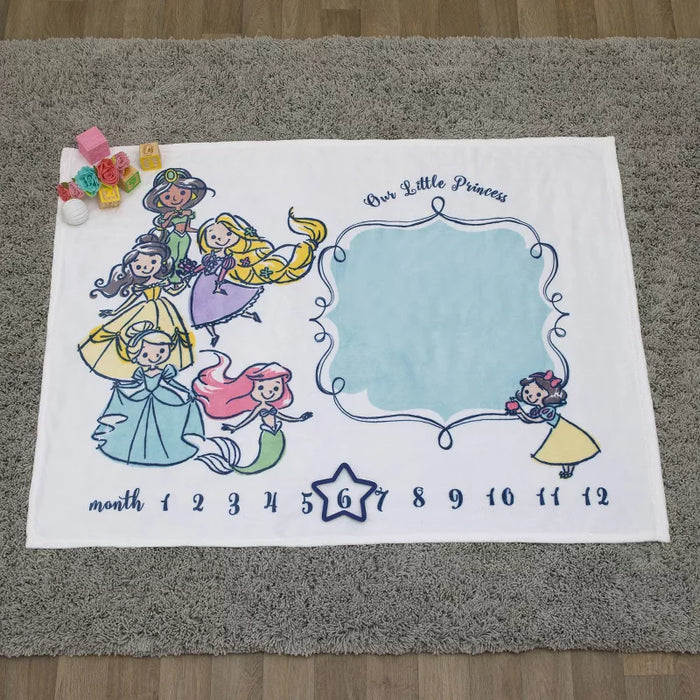 Disney Princess Super Soft Milestone Baby Blanket
