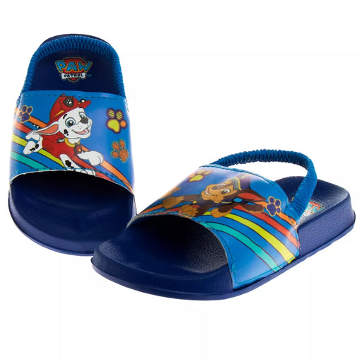 Josmo Nickelodeon Paw Patrol Toddler Boys Slide Sandals Blue