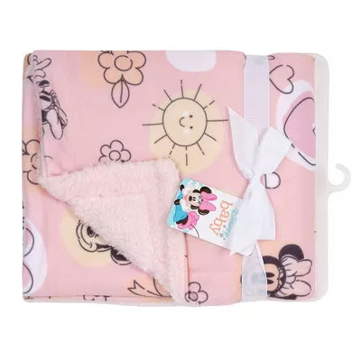 Lambs & Ivy Disney Baby Sweetheart Minnie Mouse Pink Blanket