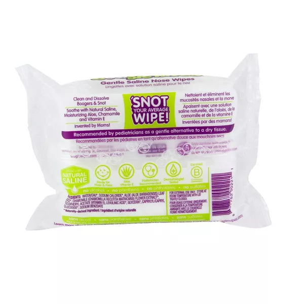 Boogie Wipes Saline Nose Wipes-Unscented 30ct