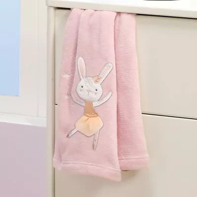 Bedtime Originals Tiny Dancer Fleece Baby Blanket - Pink