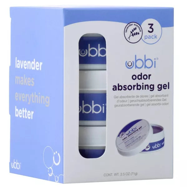 Ubbi Odor Absorbing Gel - 3pk