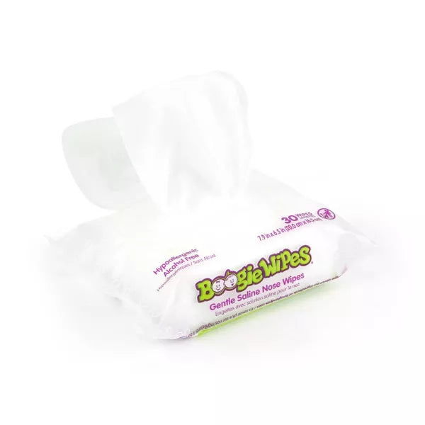 Boogie Wipes Saline Nose Wipes-Unscented 30ct