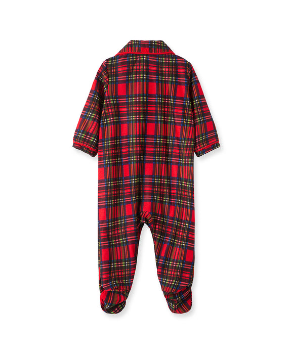 Little Me Holiday Plaid Footies - Boy