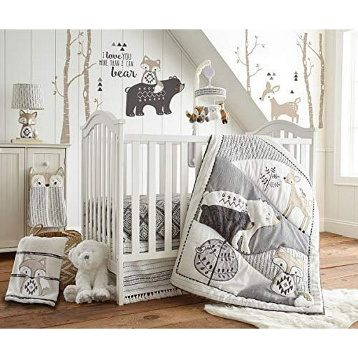Levtex Baby Bailey Woodland Themed 5 Piece Crib Bedding Set
