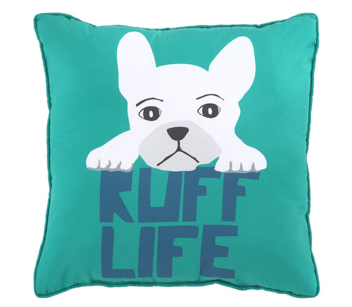 Kute Kids Puppy Ruff Life Throw Pillow