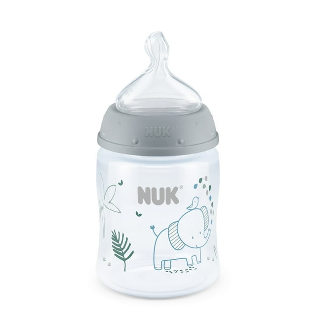 NUK Smooth Flow Anti-Colic Bottle 5 oz Gray