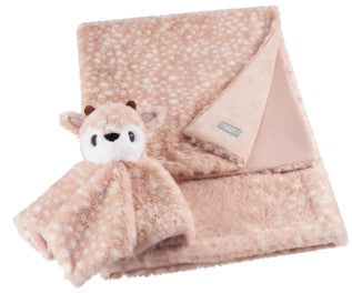 UGG Polar Spotted Fawn Lovey and Blanket Gift Set