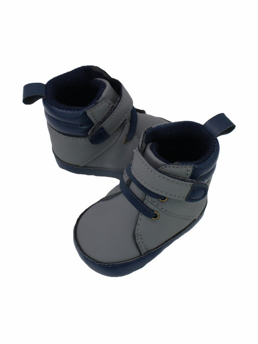 Stepping Stones First Steps Faux Nubuck Workman Boot in Charcoal