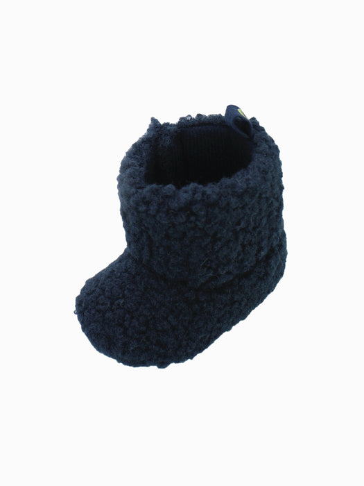 Stepping Stones First Steps Faux Sherpa Boot in Navy