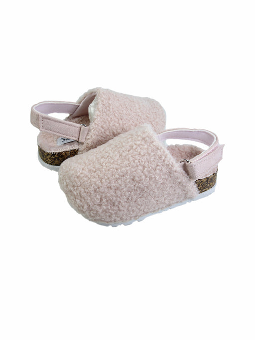 Stepping Stones First Steps Faux Sherpa Cork Clog in Light Pink