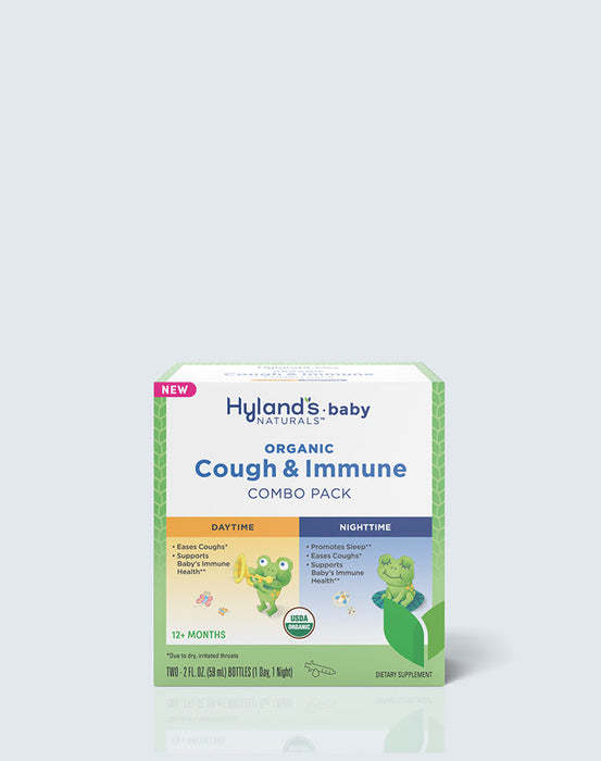 Hyland's Naturals Baby Organic Cough & Immune Combo Pack Daytime/Nighttime 2-2fz