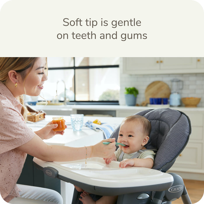 NUK Infant Rest Easy Soft Tip Baby Feeding Spoons 5 Pack