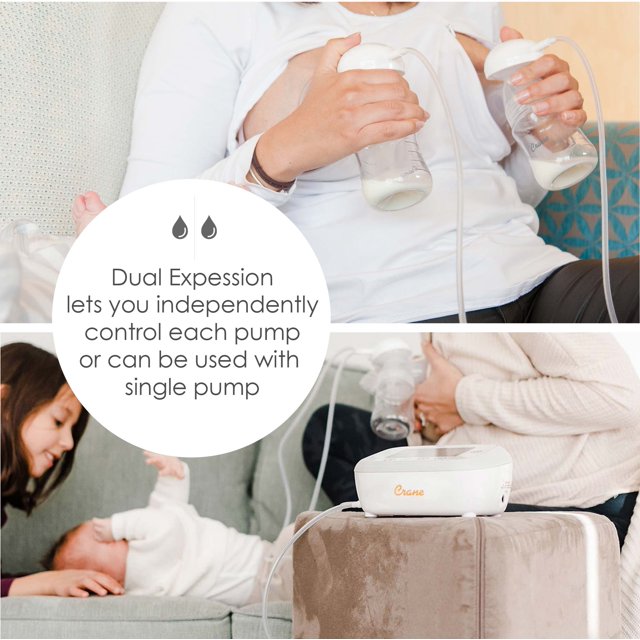 Crane Baby Deluxe Double Electric Cordless Portable Breast Pump