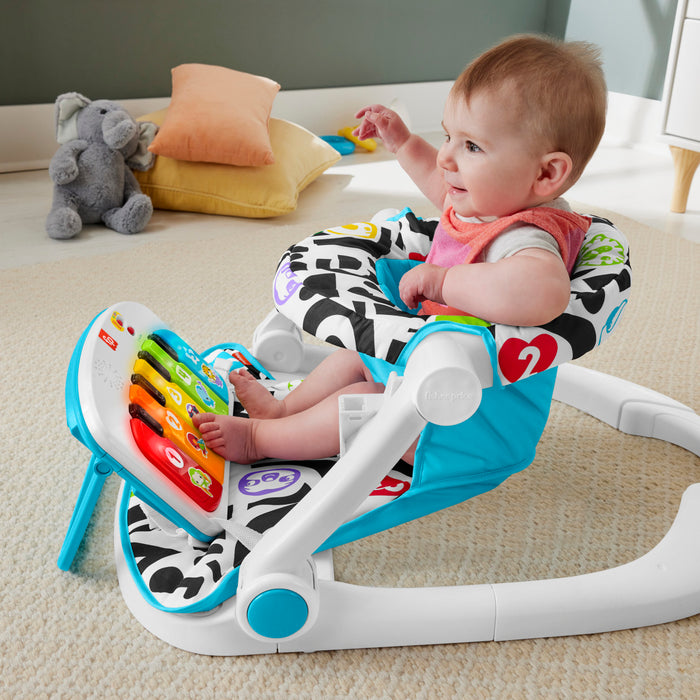 Fisher-Price Kick & Play Deluxe Sit-Me Up Seat in Black/White