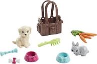 Barbie Pets Doll with Puppy & Bunny Playset
