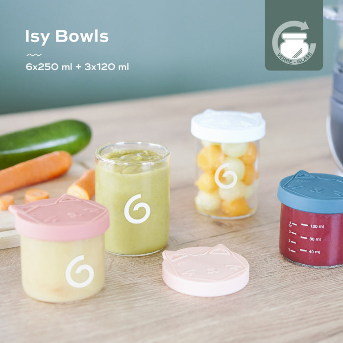 Babymoov Glass Isy 9 Piece Bowls