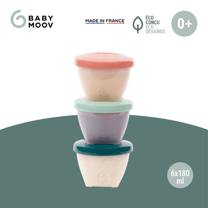 Babymoov Food Storage 6 Piece Baby Bowls 6oz